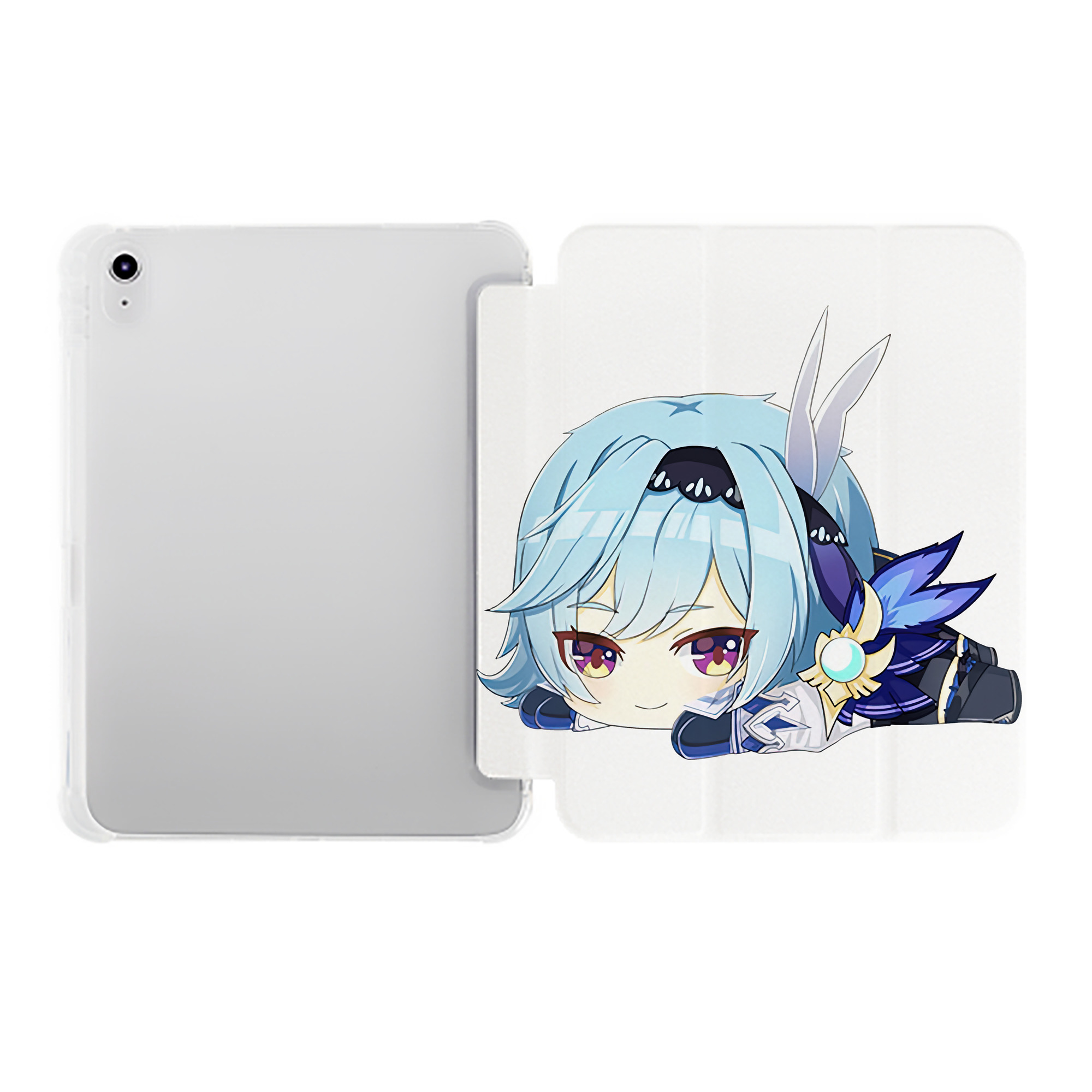 げんし神 优菈 ゆうら genshin Yūra IPad ケース ペン収納付き 三つ折りスタンド PUレザー×シリコン 対応機種9.5/10.5/10.9インチ